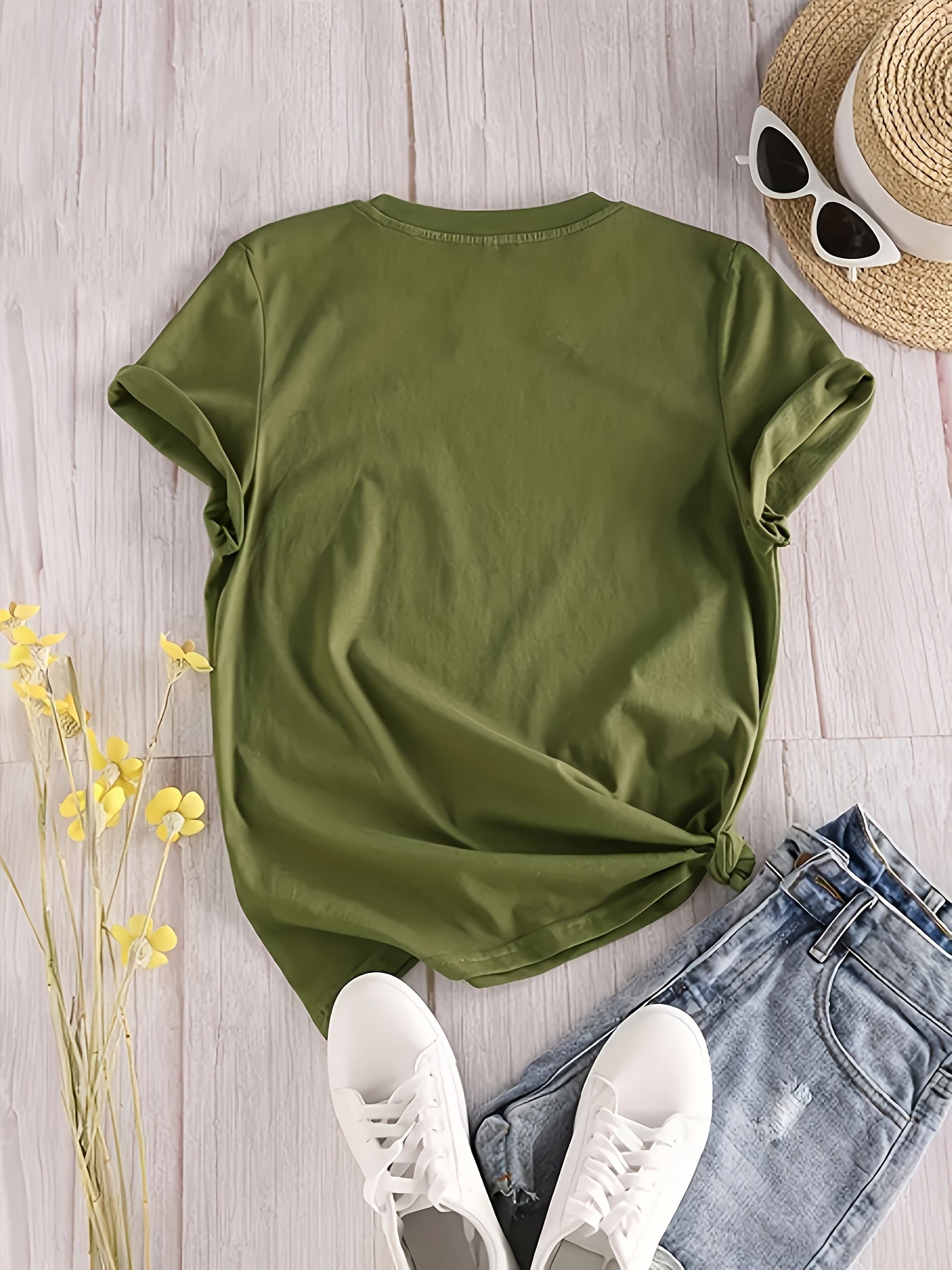Women'S Inspirational Quote T-Shirt, "Blessed Beyond Measure" White Lettering, Casual Crew Neck Short Sleeve Top, 100% Polyester Knit Fabric, All Season Wear, 180gsm - Orange
